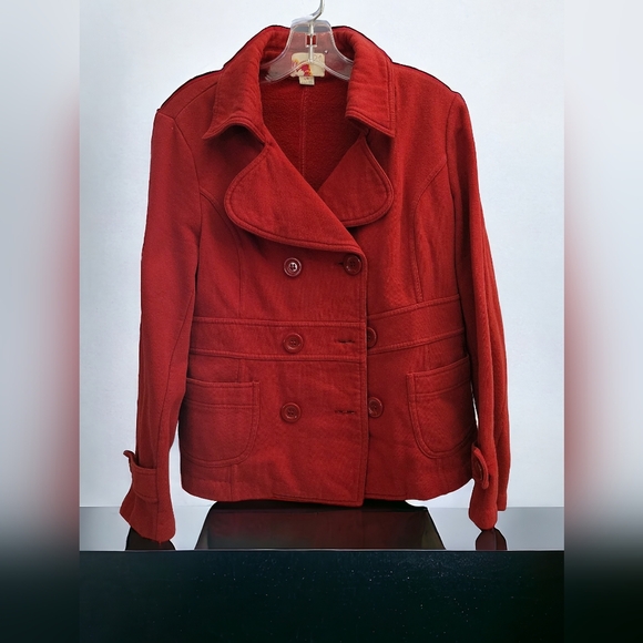 Rue21 short pea coat red size large - Picture 4 of 6